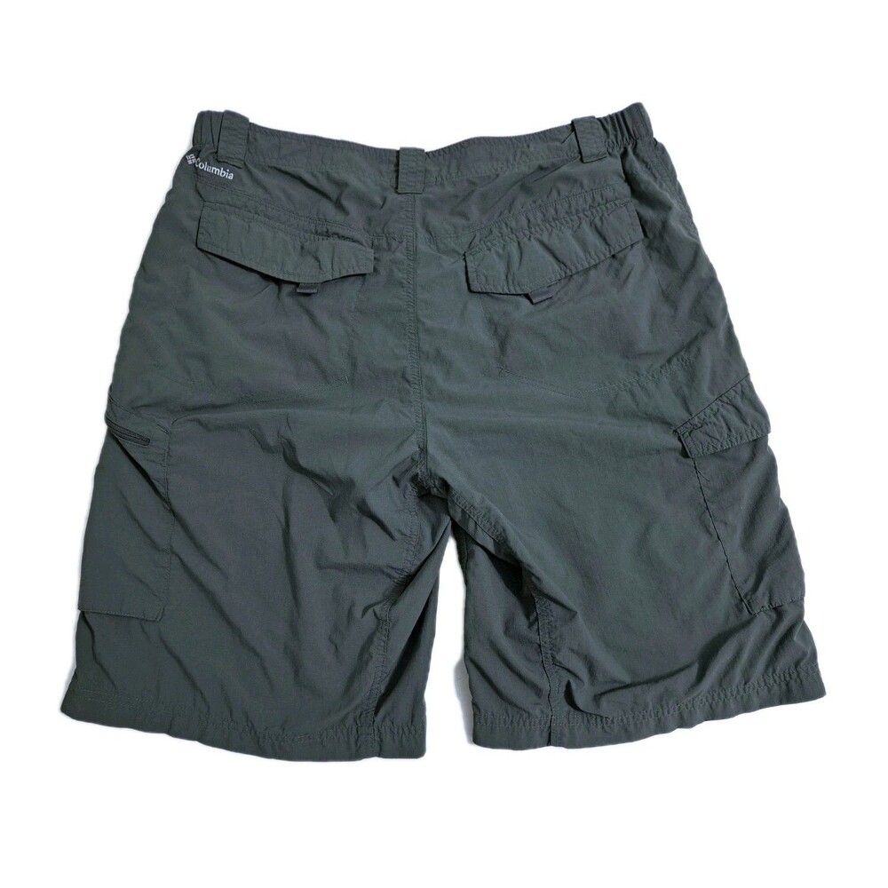 Columbia Cargo Shorts Men's 38 Silver Ridge Hiking Trail Green Nylon Fishing - Picture 6 of 9
